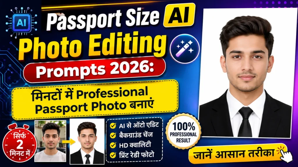 Passport Size AI Photo Editing Prompts 2026