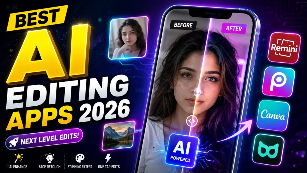 Best AI Editing Apps for Android 2026 in Hindi