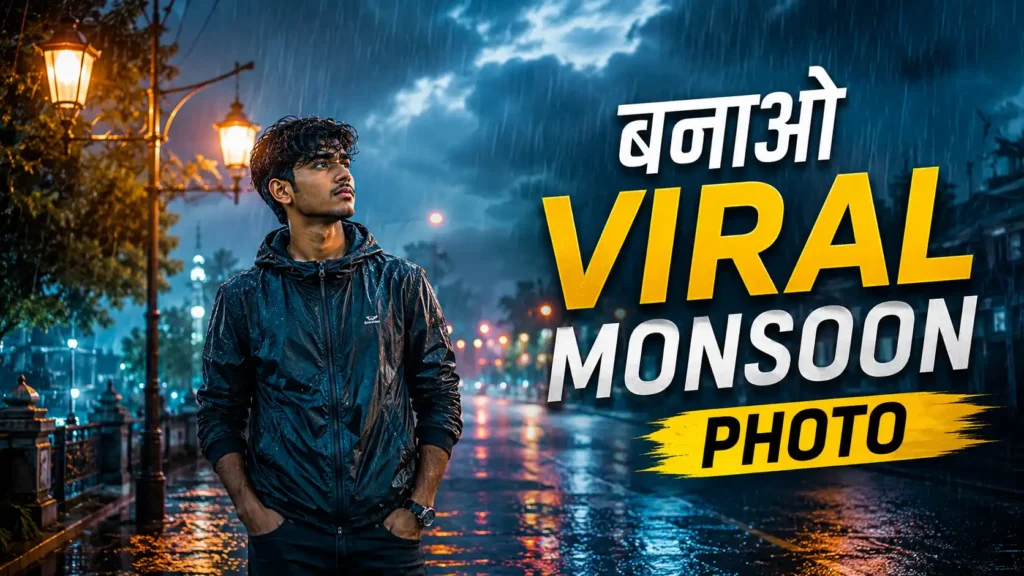 Instagram Viral Monsoon Cinematic Photo Editing Prompt 2026