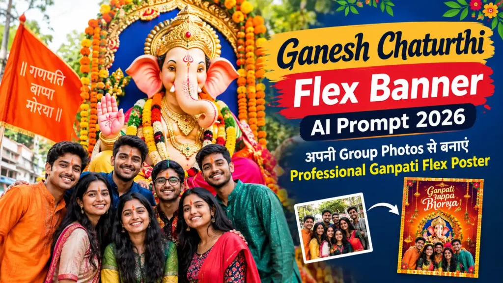Ganesh Chaturthi Flex Banner AI Prompt 2026